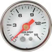 Autometer Pressure Gauge Mechanical - 0 - 15 PSI, AU2175