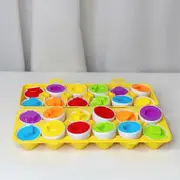 Easter Eggs Toys, Shape Recognition Toys for Kids, Play Egg Shapes Puzzle Set