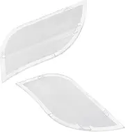 LIFKOME 1pair Transparent Range Hood Lamp Shade Vintage Design for Enhanced Visibility Durability Replacement Cover for Kitchen Restaurant Lighting Accessories