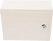Homoyoyo Lockable Plastic Cabinet Storage Box with Keys Compact Document for Cash Jewelry Keepsakes Durable Easy to Clean Sleek Design for Home Office Storage