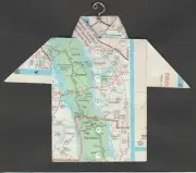 Origami Map Shirt Kentucky, Tennessee, Land Between the Lakes Rec. Area, Cadiz