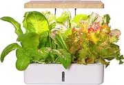 12 Pots Hydroponics Growing System, Indoor Herb Garden Starter Kit with LED Grow Light, Smart Garden Planter for Home Kitchen, Automatic Timer Germination Kit