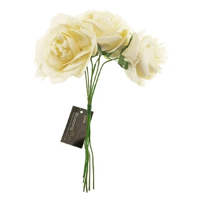 NEW Blossoms Ribtex Foam Peony 6 Head Bunch By Spotlight