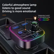 Wireless Bluetooth 5.3 Car FM Transmitter MP3 Radio Adapter Kit Dual USB Charger