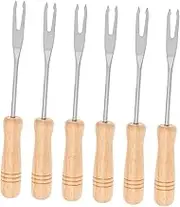 Alipis 6pcs Fondue Fork Set with Ergonomic Handle for Chocolate Cheese Fruits Hot Pot and Ice Versatile Kitchen Tool for Easy Stirring and Cleaning