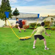 CostwayAll-In-One Portable Badminton Net Set with Storage Base