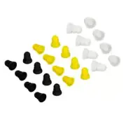 8pcs Hearing Aid Ear Tips Soft 3 Layer Comfortable Parts for BTE ITE Pocket