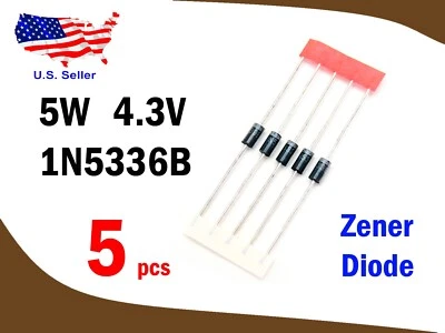 5W 4.3V Zener Diode 1N5336B (5 pcs) - Free & Fast shipping