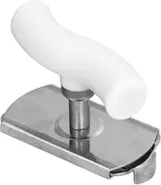 Baxnore Stainless Steel Can Opener, Portable Jar Opener, Rustproof Bottle Opener, Manual Can Opener, Compact Can Opener with Handle for Kitchen (White)