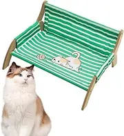 Cat Lounge Chair | Breathable Cat Soothing Sleeping Stripe Rest Lounger | Cozy Kitten Lounge for Apartment Living Indoor Outdoor Use