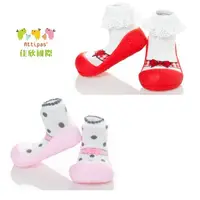 在飛比找蝦皮商城優惠-韓國 Attipas 快樂腳襪型學步鞋 - 芭蕾紅/芭蕾粉紅