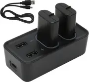 FOHOA Charger for Xbox One Controller Battery Pack with 2 x 800mAh USB Battery Charger Station