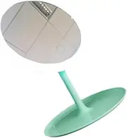 HONITANO LED Desktop Makeup Mirror Rechargeable Fashion Cosmetic Mirror with USB Charging Three Color Light Design for Beauty Routine Office