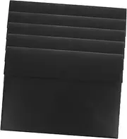 GRADENEVE 5Pcs File Storage Bags with Snap Button Plastic Document Envelopes Practical Organizers for School Office Use Documents from Damage Loss