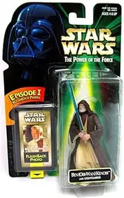 Star Wars Power of the Force Obi Wan Kenobi Flashback Photo with Lightsaber