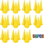 Daiilg 50PCS Yellow Cone Nozzle for Bulk Caulk Tools for Caulking Nozzle Applicator Replacement