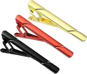 [sourcing map] Skinny Tie Clips for Men, Copper Suit Tie Clips for Father, Husband, Lover, Business
