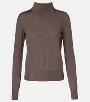 [Ferragamo] Ferragamo Wool turtleneck sweater AU 8 brown