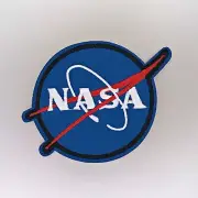 NASA Patch — Iron On Badge Embroidered Motif — Space Theme Costume Astronaut