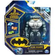 Batman 4-inch King Shark Action Figure with 3 Mystery Accessories