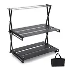 Portable Storage Rack Strong Bearing Capacity Shelf Table for Camping Picnic BBQ