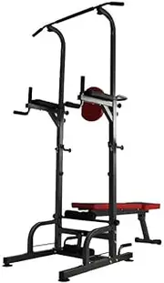 Fitness Master Gym Bench Foldable Dip Tower Bar Chin Push Pull Up bench Stand