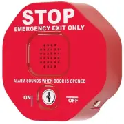 Safety Technology International Exit Door Alarm,Red,Polycarbonate,100 dB 3JYW2