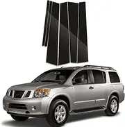 Door Window Pillar Trim for N/issan Armada 2005-2015 6Pcs Car Door Window Pillar Posts Trim Cover