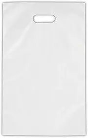HEADS M-KPE3 Plain Bags, 9.8 x 15.7 inches (25 x 40 cm), M, 100 Sheets, Frosted (PE), Translucent, Small Handle, Gusset, A4 Size