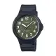 CASIO日本原廠公司貨 簡約三針腕錶MW-240-3BV 綠面