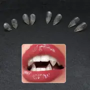 Resin Teeth Transparent Dentures Cover Resin Halloween Party Dentures Resin