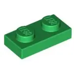 📌磚 樂高 LEGO 綠色 GREEN PLATE 1X2 薄板 3023 302328  綠