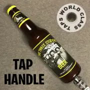 nice VINTAGE THREE STOOGES BEER bottle TAP HANDLE marker KEG bar PULL 3 tapper
