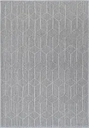 Lata Totori Geometric Ash Flatweave Rug