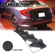 CARBON FIBER Rear Bumper Diffuser Lip Splitter Body Shark Fins for Honda Civic (for: Honda Civic)