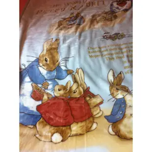 Made in Japan雙人180*230cm日本製彼得兔毛毯Peter Rabbit 日本原裝進口毛毯 比得兔毛毯