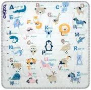 BABIKO Baby Play Mat-Foldable 50”x50” Cotton Filling with Foam Cushioning, Soft