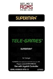Atari 2600/Sears Tele-Games Replacement Label - Superman