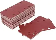 100pcs Sandpaper Assortment Rectangle Square Flocked Sandpapers Industrial for Grinder Buffer Car Polisher and Woodworking