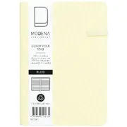 Modena A6 Linen Ruled Notebook Buttermilk