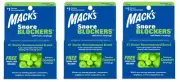 Mack's Snore Blockers Soft Foam Earplugs Green 12 Pairs (3 Pack)