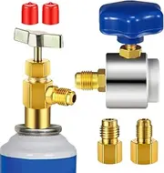 Refrigerant Can Adapter | Quick Coupler Refrigerant Connector Opener | Can Accessories, Safe Fittings for Automotive Repair, Home Appliance Maintenance