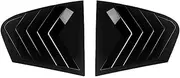 Compatible with BMW 5 Series G30 2018-2023 Car Rear Louver Window Side Shutter Cover Trim Sticker Vent Scoop ABS Carbon Fiber Accessories(Black)