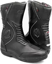 Leather Motorcycle Boots | Motorcycle Boots for Men | Integrated Reinforced Protectors | Ankle Protection | Biker Boots