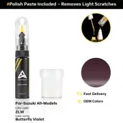 Touch Up Paint For Suzuki All Models ZLW Butterfly Violet With Polish Paste