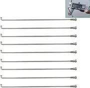 Bicycle Parts Replace Spokes, 20pcs 13 G Diameter 2.3 Mm 304 Stainless Steel Material E- J-Bend Sliver Color Equal Diameter Electric Bicycle Spokes(Length 150mm)