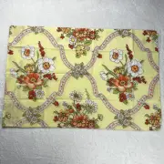 Meadowbrook Vintage Pillowcase Set Of 2 Yellow Orange Flower 130 Thread