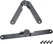 2 Pcs 180 Degree Rotatable Support Hinges Folding Lid Support Hinges for Furniture Cabinet Cupboard Box Jewellery Gift Door Hardware Locks Box,Black