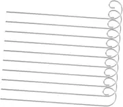 Totority Decorative Garden Hooks 10 Pcs Weatherproof Shepherd Hooks for Outdoor Use for Bird Feeders Lanterns and Plant Signage