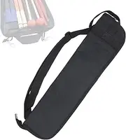Cheerock Portable Drum Stick Bag, Small Drumstick Storage Case Bag, Hanging Drumstick Holder Bag, Lasting Drum Sticks Bag with Hooks Inside for Drum Set Mallet and Percussion Sticks
